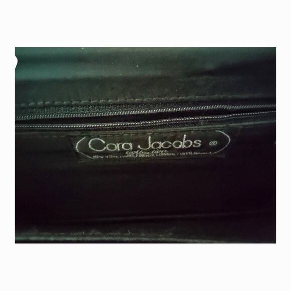 CORA JACOBS Vintage 90s Red Shoulder Bag Reed Snakeskin Purse Designer Handbag - Picture 8 of 15